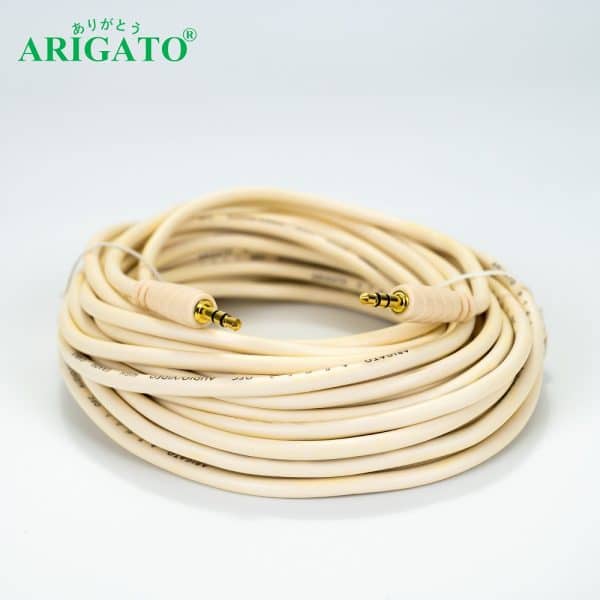 Dây Loa Trắng 1-1 Arigato 10m