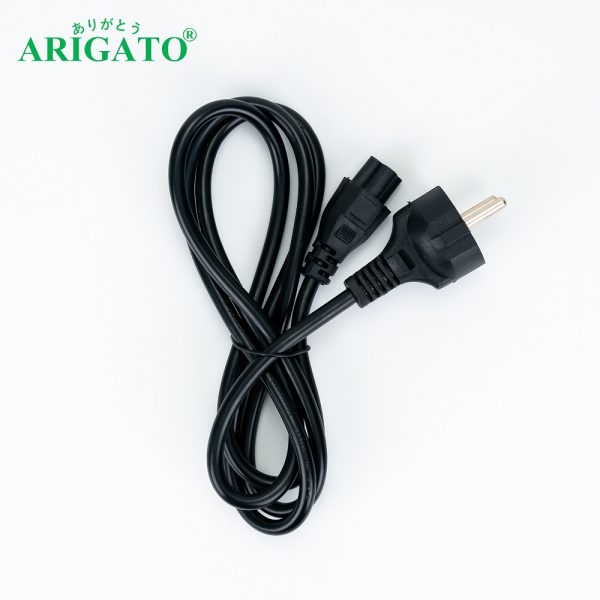 Dây Nguồn Laptop Arigato 1.5m Đồng Black