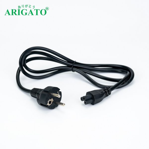 Dây Nguồn Laptop Arigato 1.5m Đồng Black